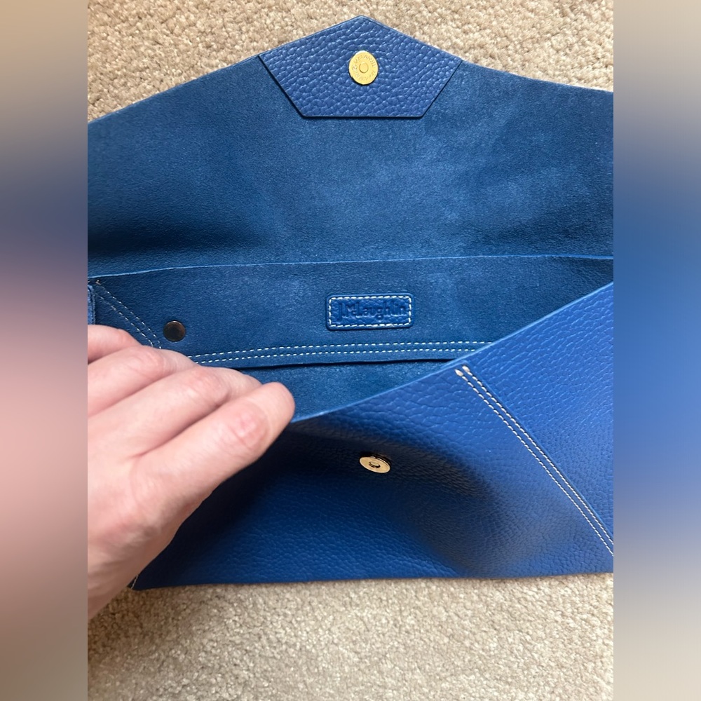 J.McLaughlin Leather Slim Envelope Clutch - Picture 5 of 10